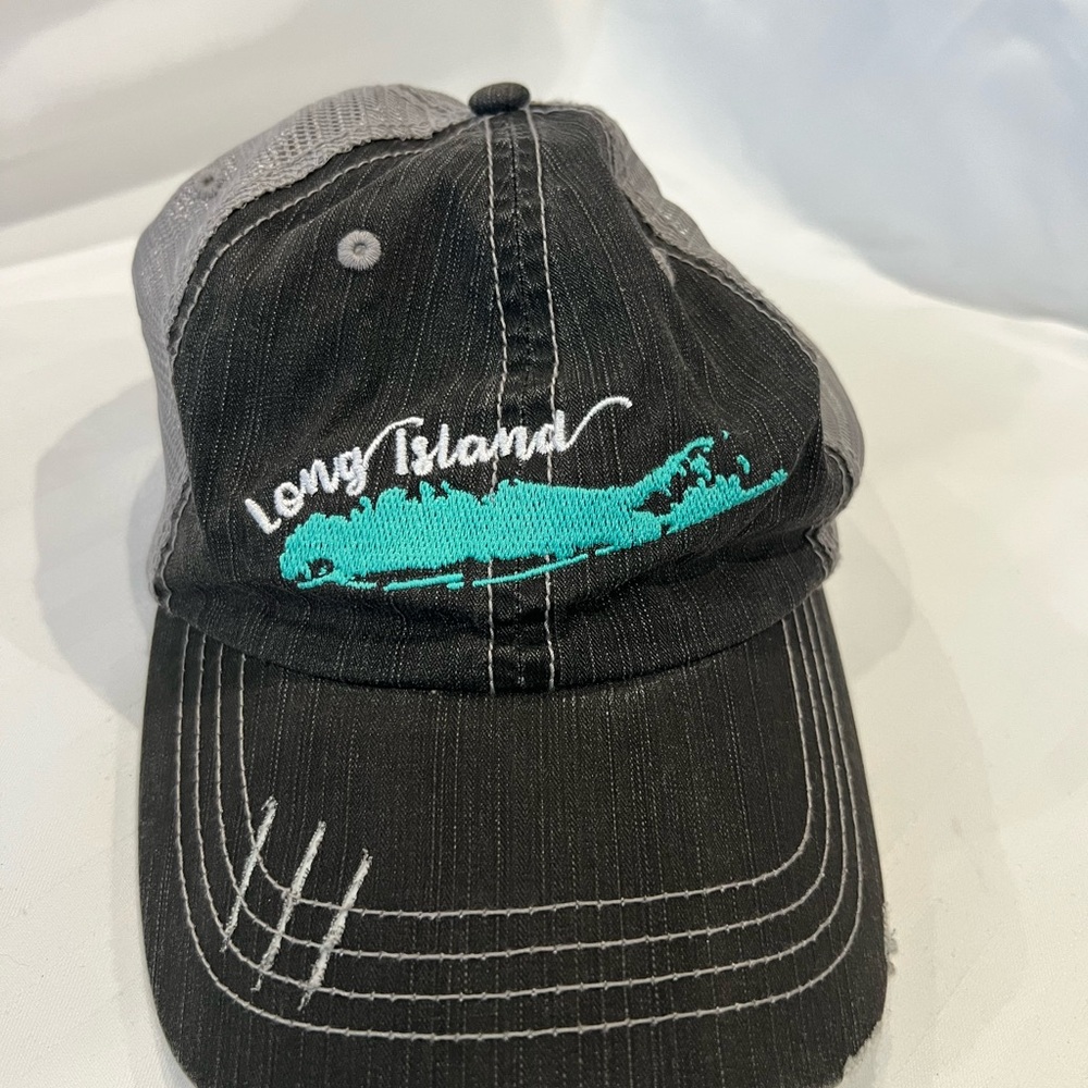 Long Island Black and Gray Cap
